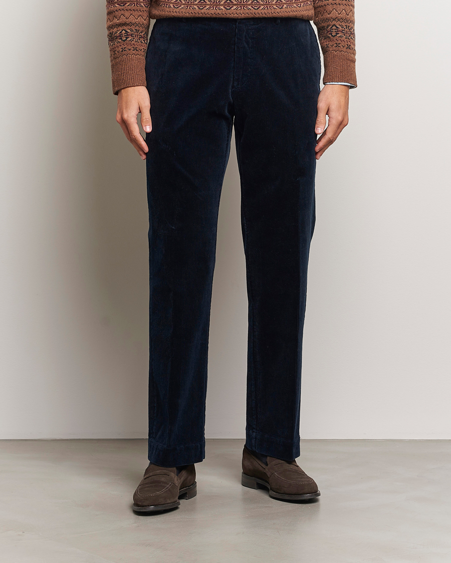 Mies |  | Polo Ralph Lauren | Corduroy Pleated Trousers Aviator Navy