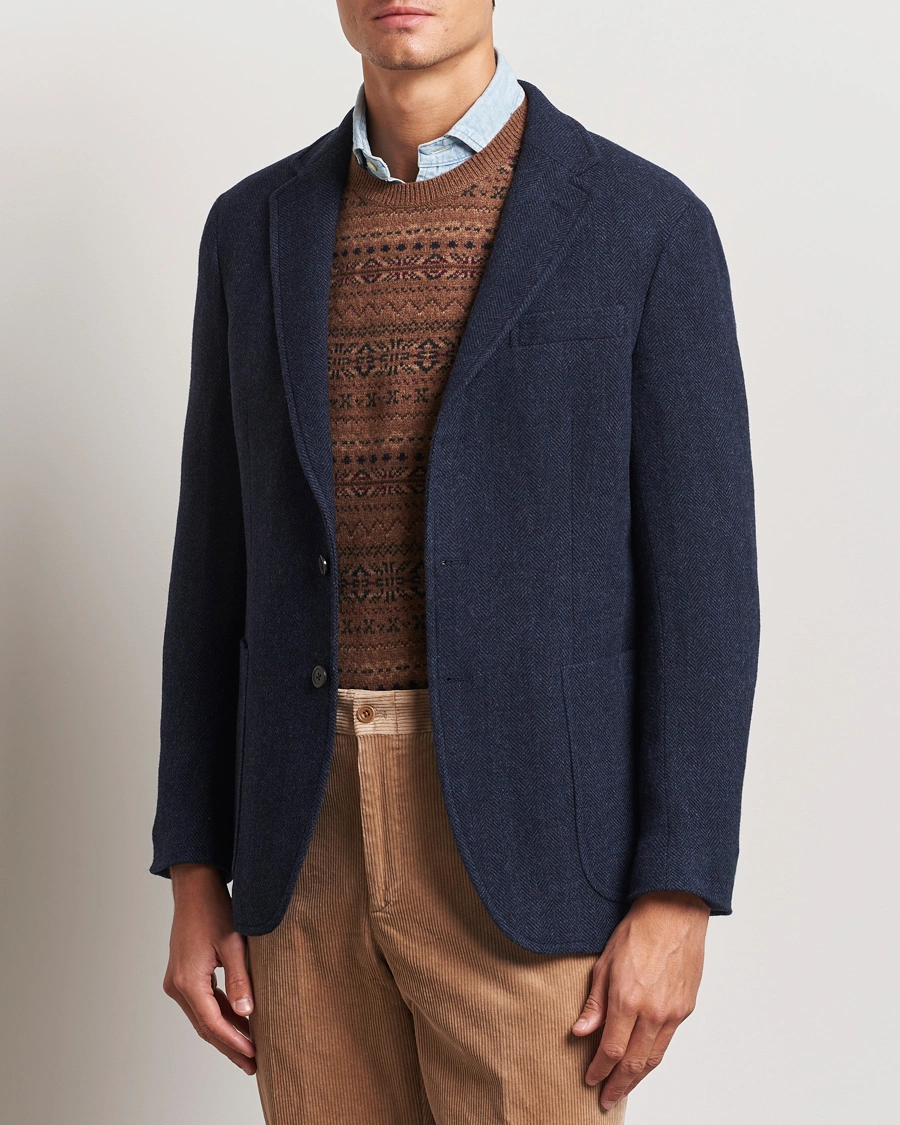 Mies | Tweed-pikkutakit | Polo Ralph Lauren | Broken Herringbone Sportcoat Navy Multi