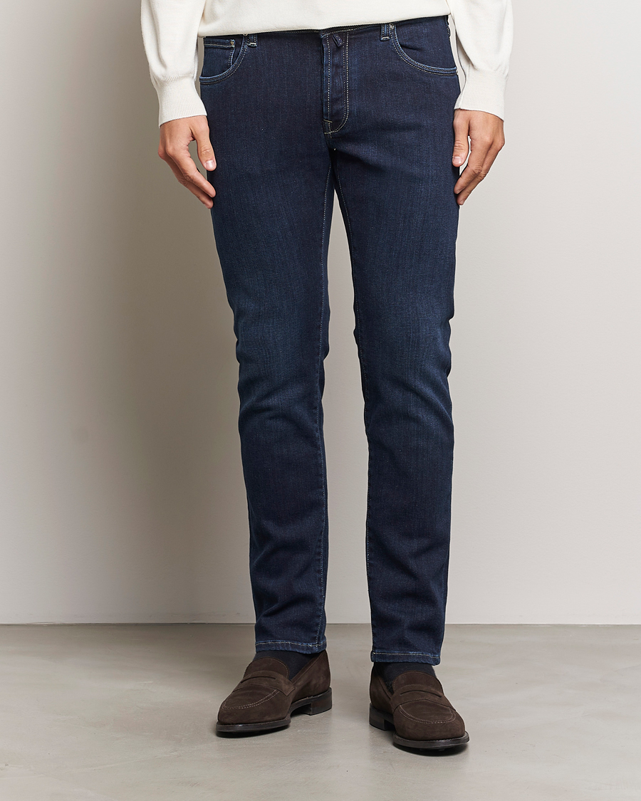 Mies |  | Incotex | 5-Pocket Stretch Denim Dark Blue