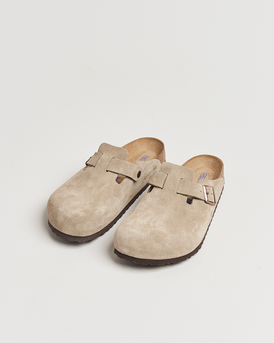 Mies |  | BIRKENSTOCK | Boston Soft Footbed Taupe Suede