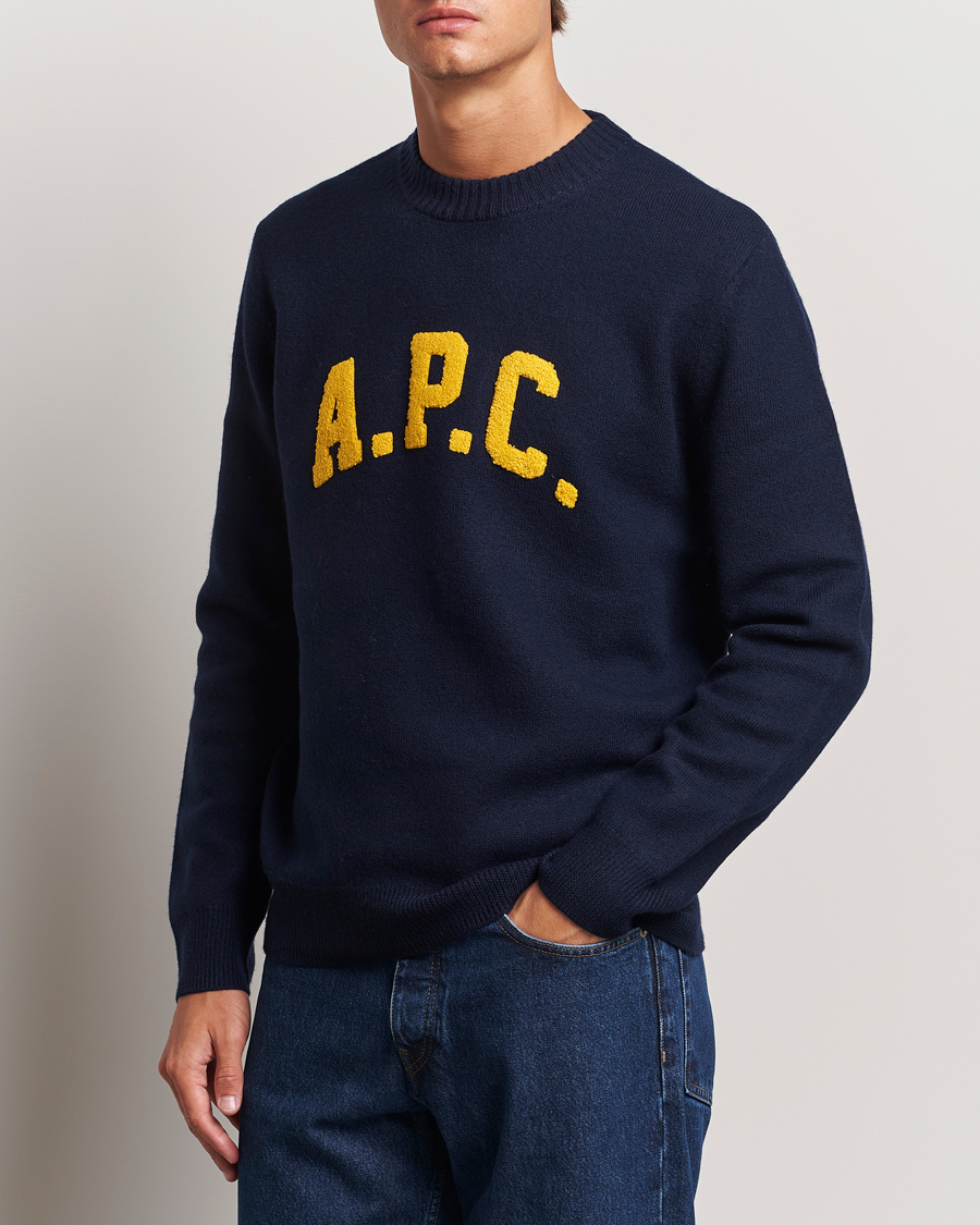 Mies |  | A.P.C. | Joshua Wool Sweater Dark Navy