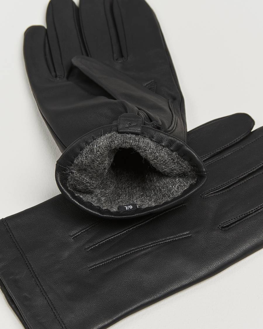 Mies |  | Amanda Christensen | Lined Leather Gloves Black