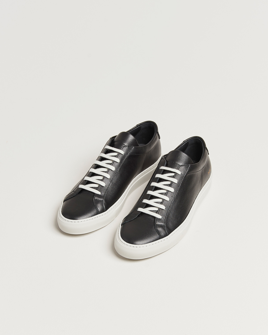 Mies |  | Common Projects | Original Achilles Pebbled Leather Sneaker Black