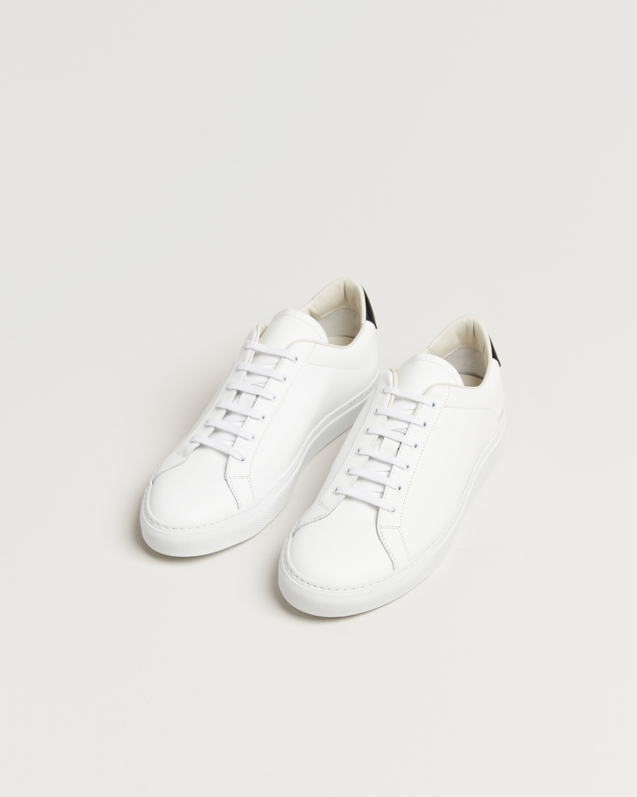 Mies |  | Common Projects | Retro Classic Leather Sneaker White/Black