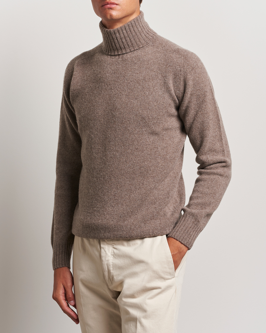 Mies | Poolot | Altea | Wool/Cashmere Rollneck Taupe