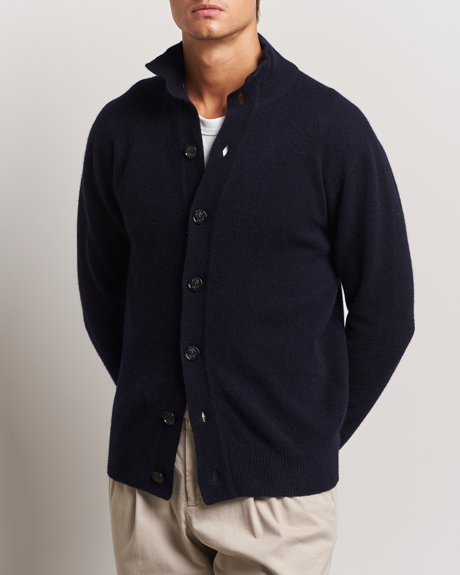 Mies | Italian Department | Altea | Shetland Cardigan Navy