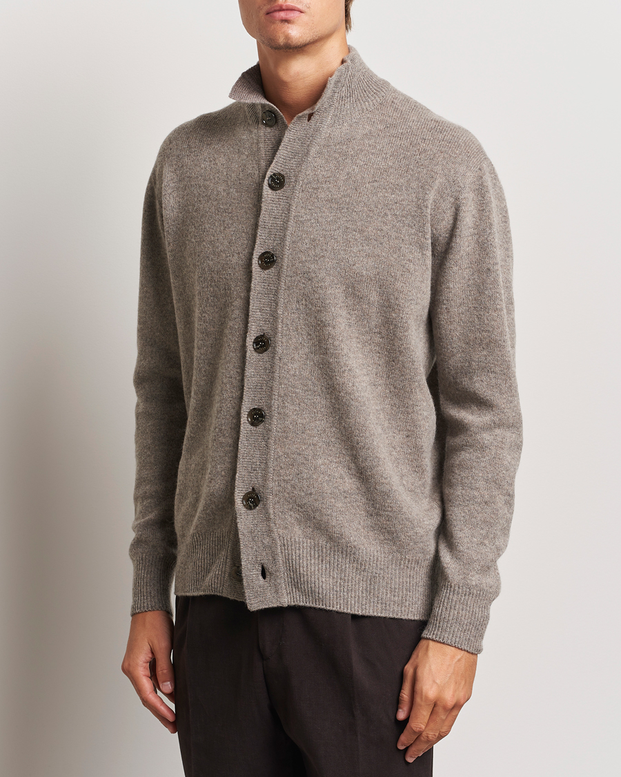 Mies | Italian Department | Altea | Shetland Cardigan Taupe