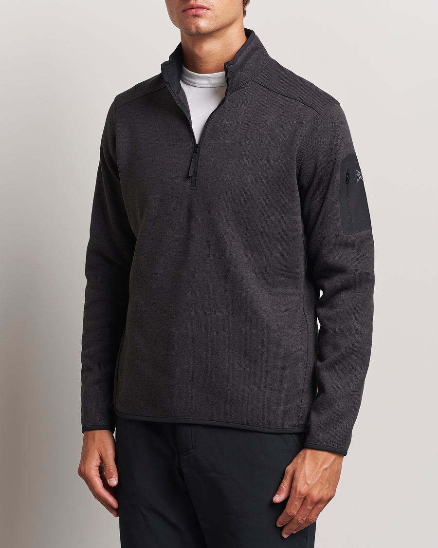 Mies | Fleecepuserot | Arc\'teryx | Covert Half Zip  Black Heather