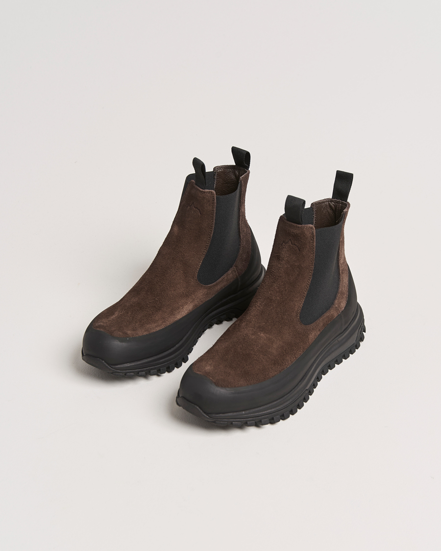 Mies |  | Diemme | Ramon Vibram Sole Chelsea Boot Dark Brown Suede