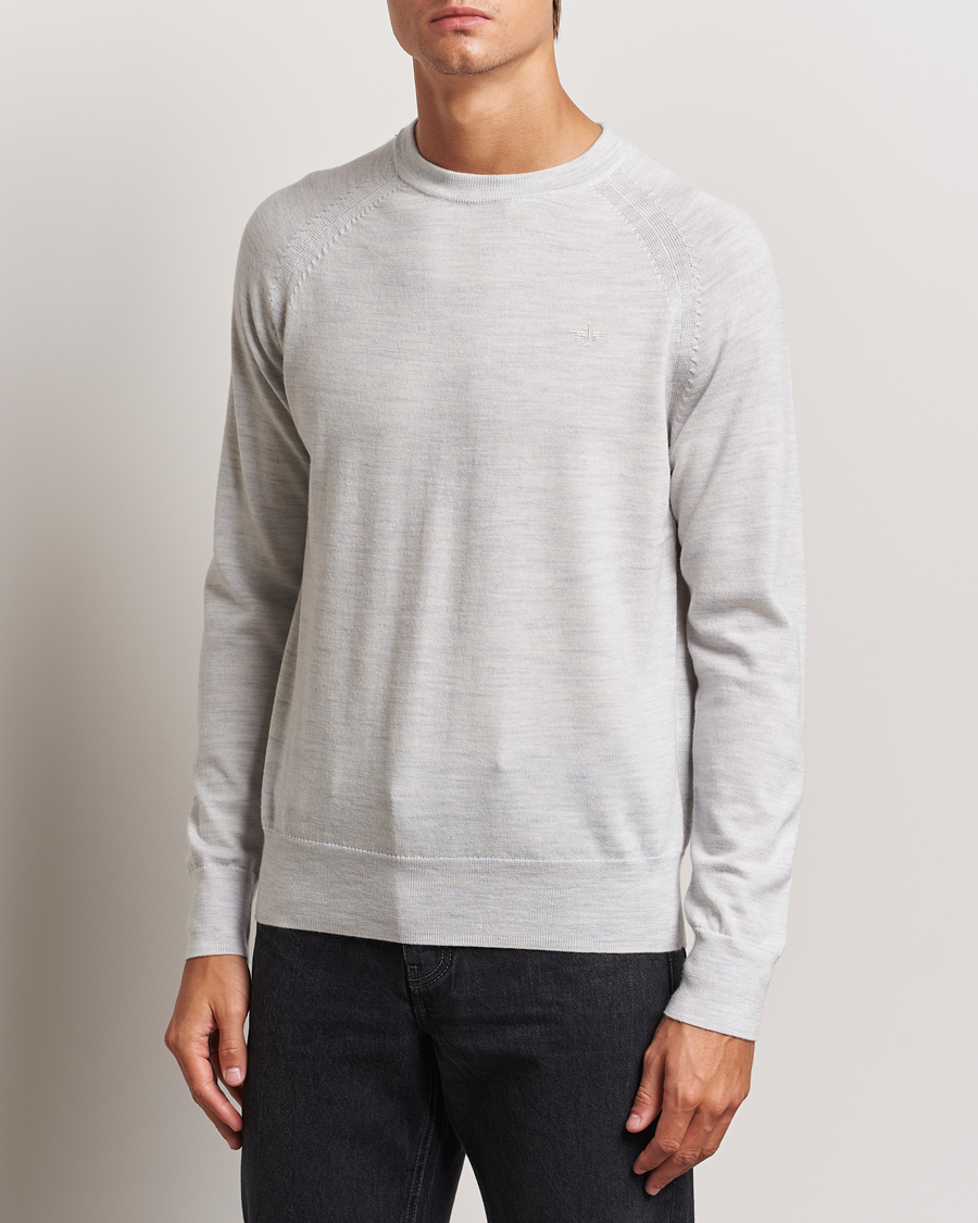 Mies |  | Dockers | Washable Merino Crewneck Light Grey