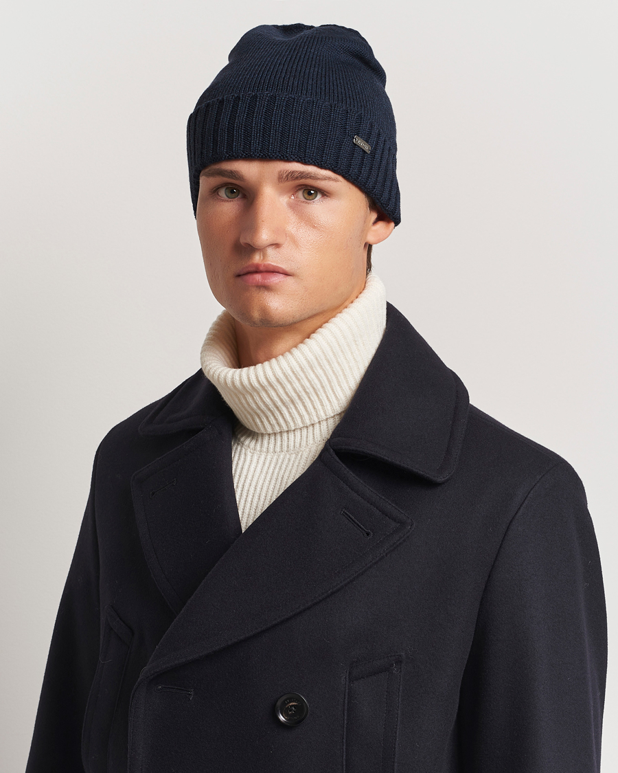 Mies |  | Eton | Wool Beanie Navy Blue