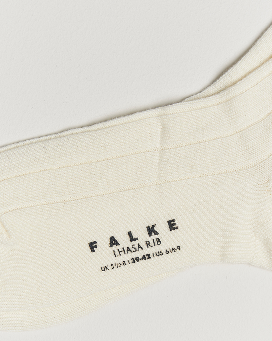 Mies |  | Falke | Lhasa Cashmere Socks Off White