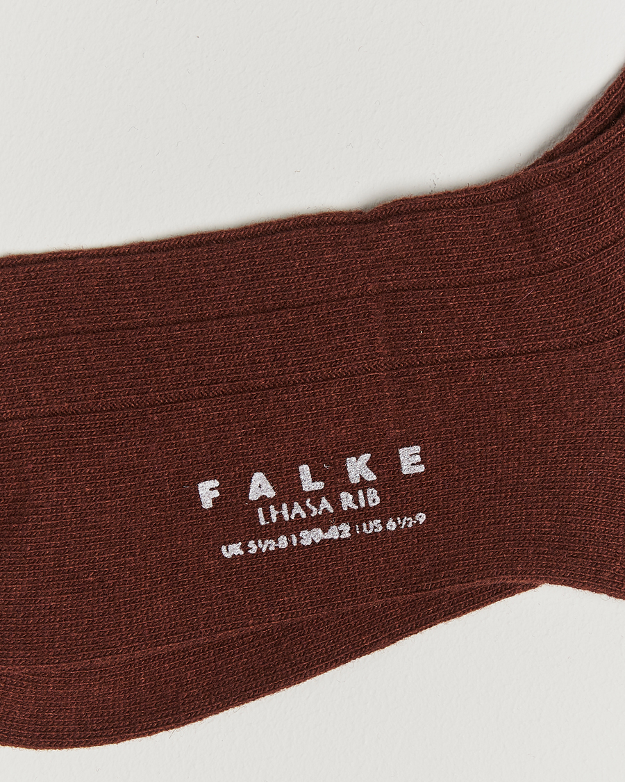 Mies |  | Falke | Lhasa Cashmere Socks Cinnamon Brown