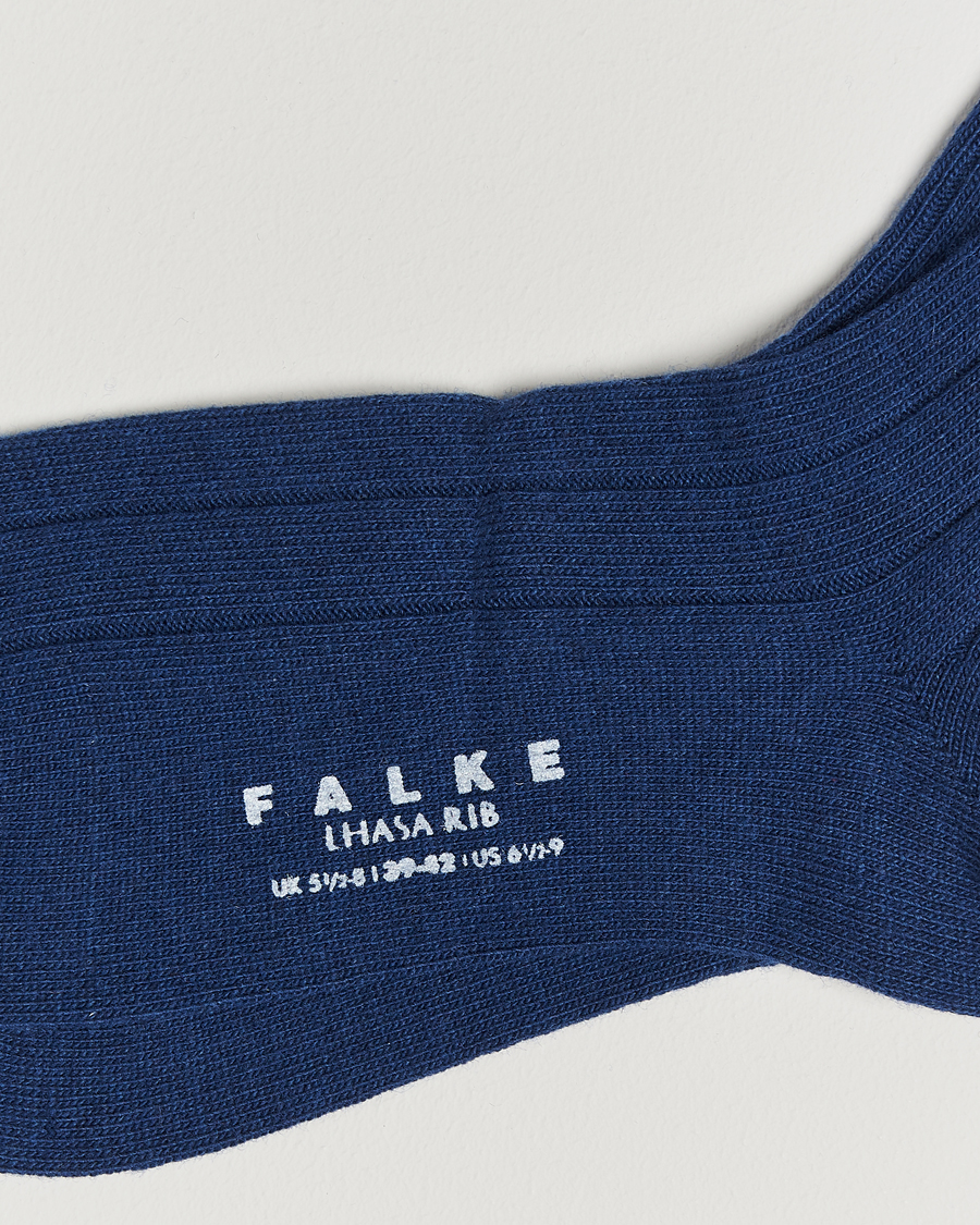 Mies |  | Falke | Lhasa Cashmere Socks Royal Blue