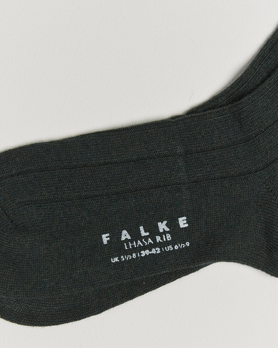 Mies |  | Falke | Lhasa Cashmere Socks Forest Green