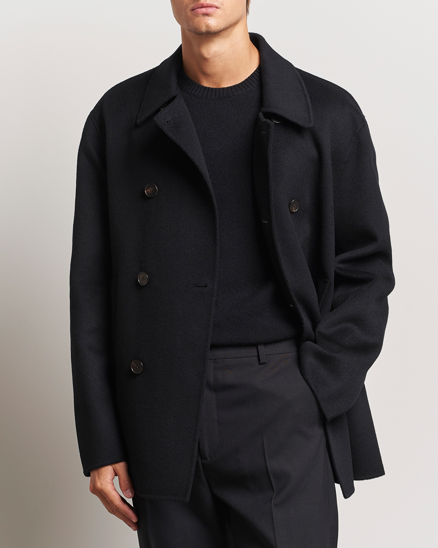 Mies | Business & Beyond - Casual | Filippa K | Double Faced Wool Peacoat Black