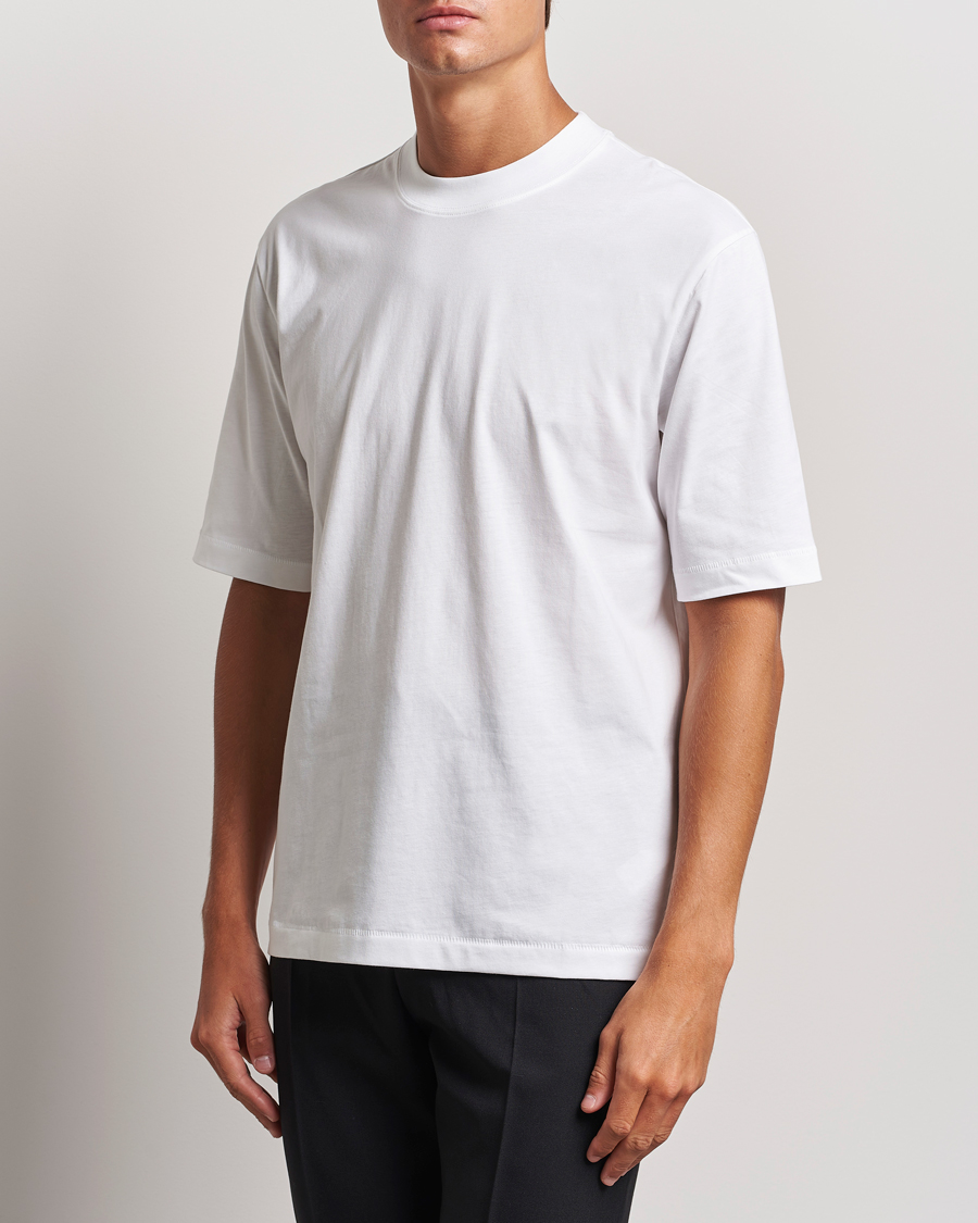 Mies |  | Filippa K | Mock Neck T-Shirt White