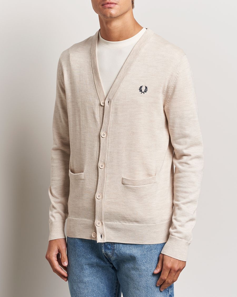 Mies |  | Fred Perry | Knitted Cardigan Porriged Marl