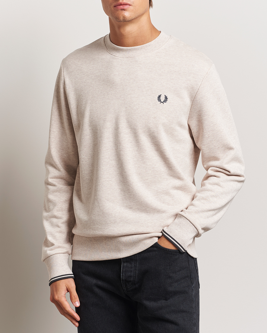 Mies |  | Fred Perry | Crew Neck Sweatshirt Oatmeal Melange