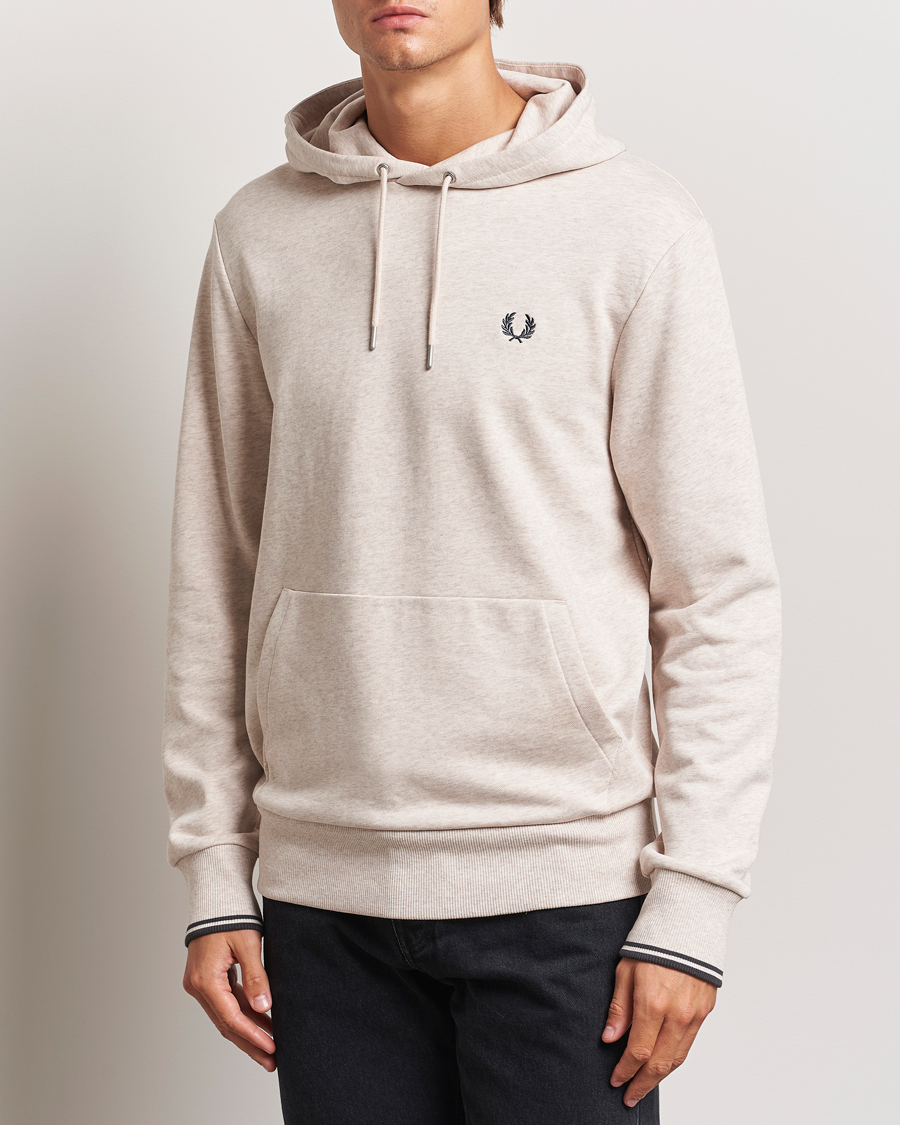 Mies |  | Fred Perry | Tipped Hoodie Oatmeal Melange