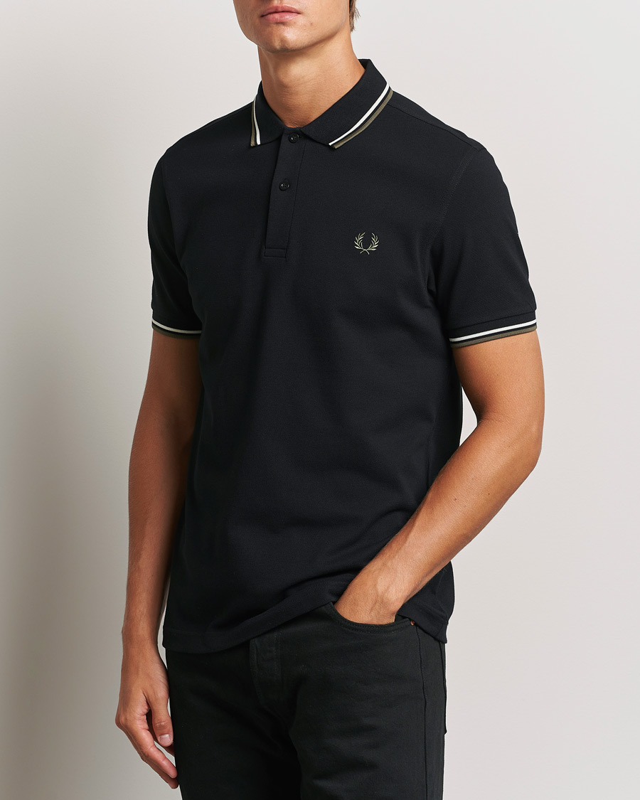 Mies |  | Fred Perry | Twin Tipped Shirt Black