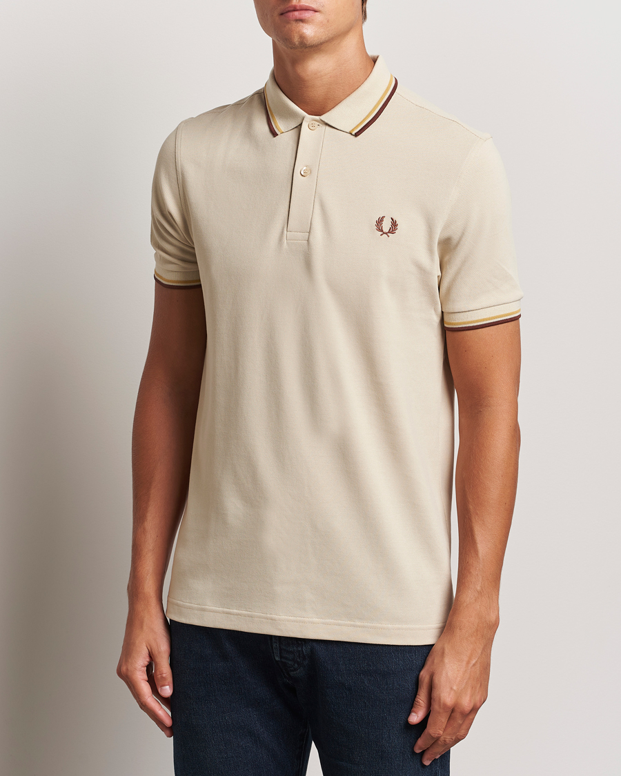 Mies |  | Fred Perry | Twin Tipped Shirt Oatmeal