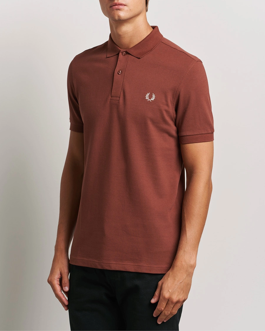 Mies |  | Fred Perry | Plain Polo Shirt Whiskey Brown