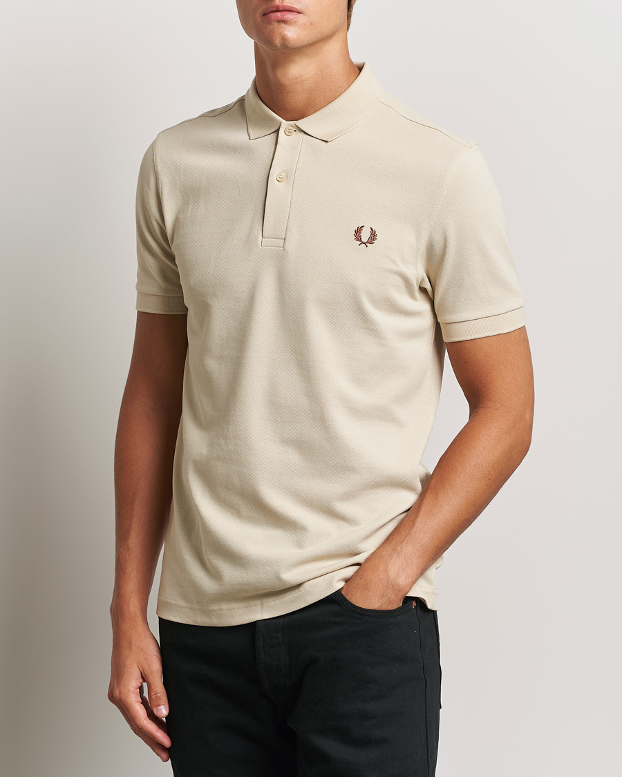 Mies |  | Fred Perry | Plain Polo Shirt Oatmeal