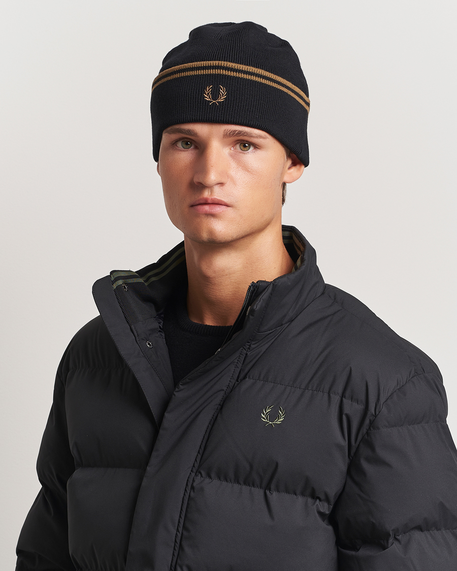 Mies |  | Fred Perry | Twin Tipped Merino Beanie Black