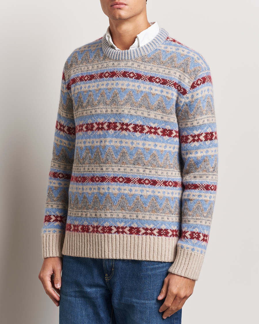 Mies |  | GANT | Fair Isle Crew Neck Clear Sky