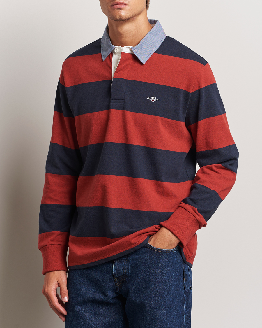 Mies |  | GANT | Original Barstriped Heavy Rugger Iron Red