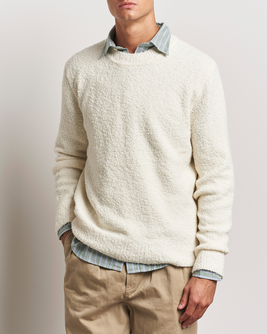 Mies |  | GANT | Wool Boucle Crew Neck Cream