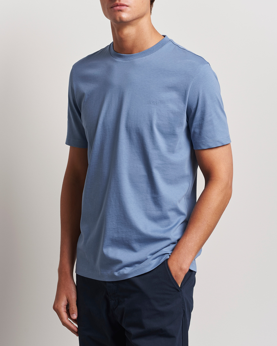Mies |  | BOSS BLACK | Thompson T-Shirt Open Blue