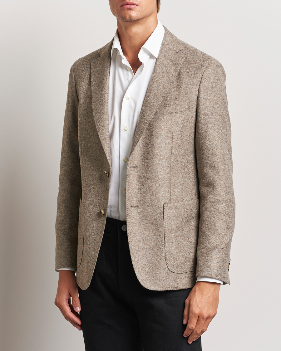 Mies |  | BOSS BLACK | Hanry Jersey Structured Blazer Medium Beige