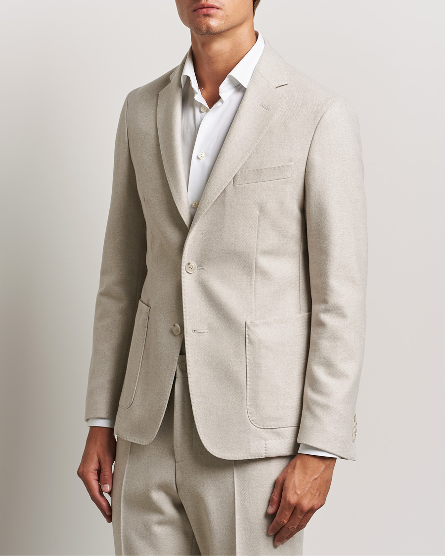 Mies | Business & Beyond - Formal | BOSS BLACK | Hanry Wool Patch Pocket Blazer Open White