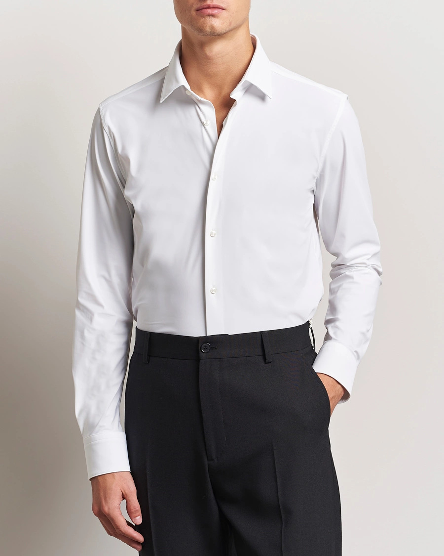 Mies |  | BOSS BLACK | Hank 4-Way Stretch Shirt White