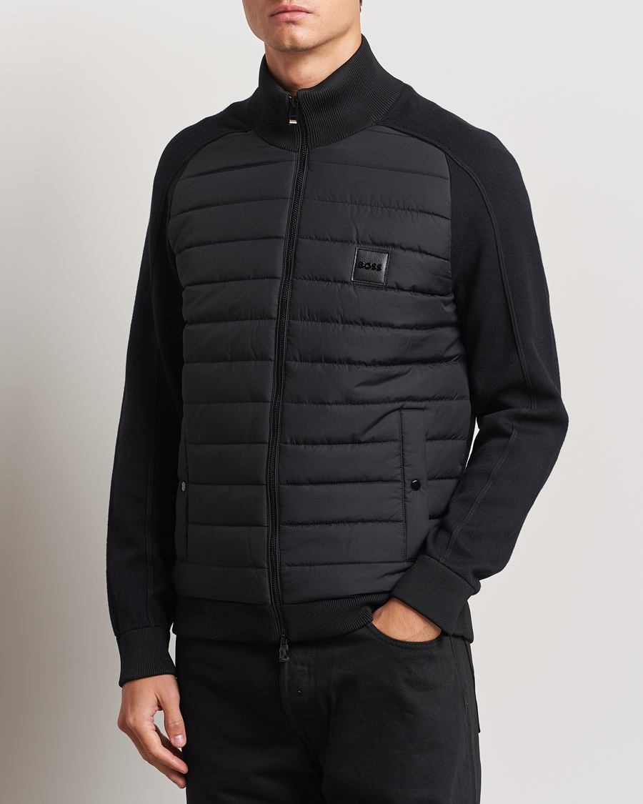 Mies |  | BOSS BLACK | Esfero Hybrid Full Zip Black