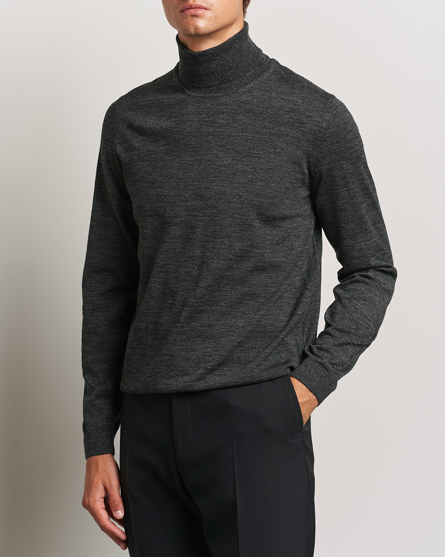 Mies | Business & Beyond - Formal | BOSS BLACK | Musso Merino Knitted Polo Black