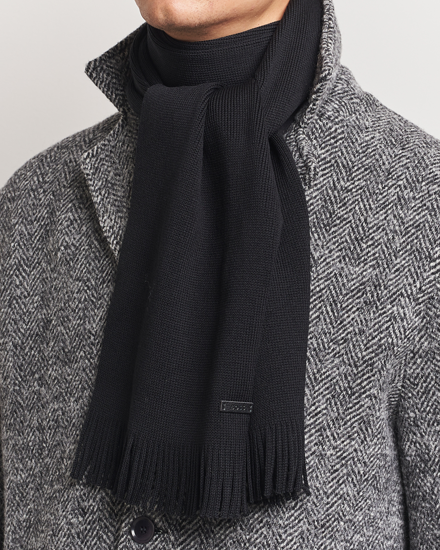 Mies |  | BOSS BLACK | Albas Wool Scarf Black