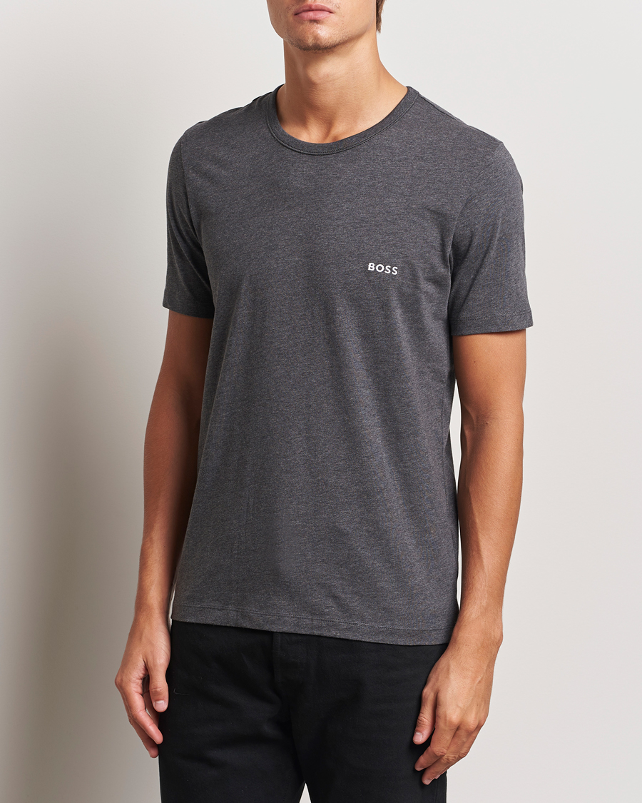 Mies |  | BOSS BLACK | 3-Pack Crew Neck T-Shirt Dark Grey/White/Black