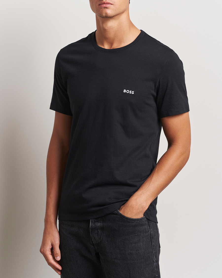 Mies |  | BOSS BLACK | 3-Pack Crew Neck T-Shirt Black/Navy/Green