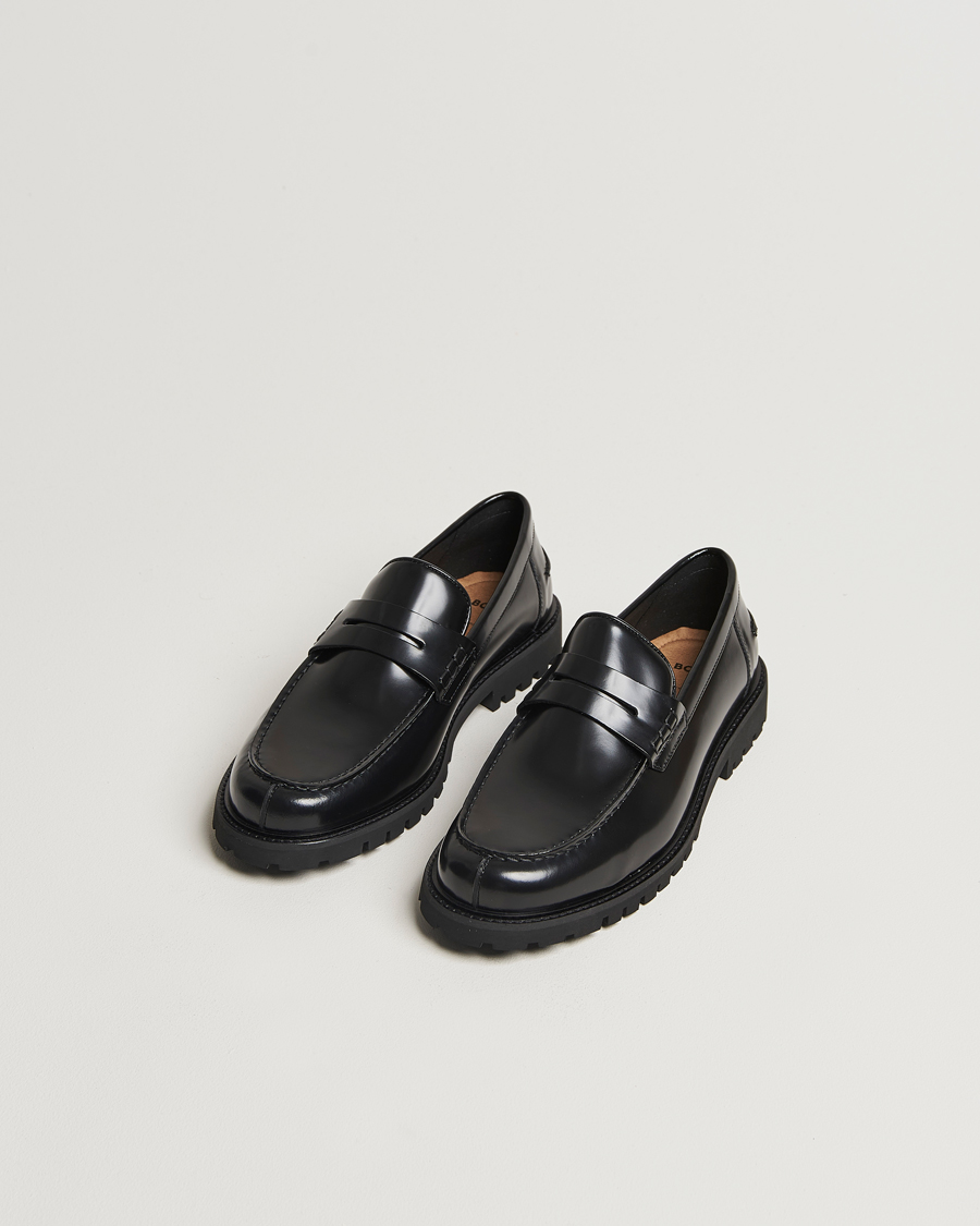 Mies |  | BOSS BLACK | Richayl Leather Loafer Black