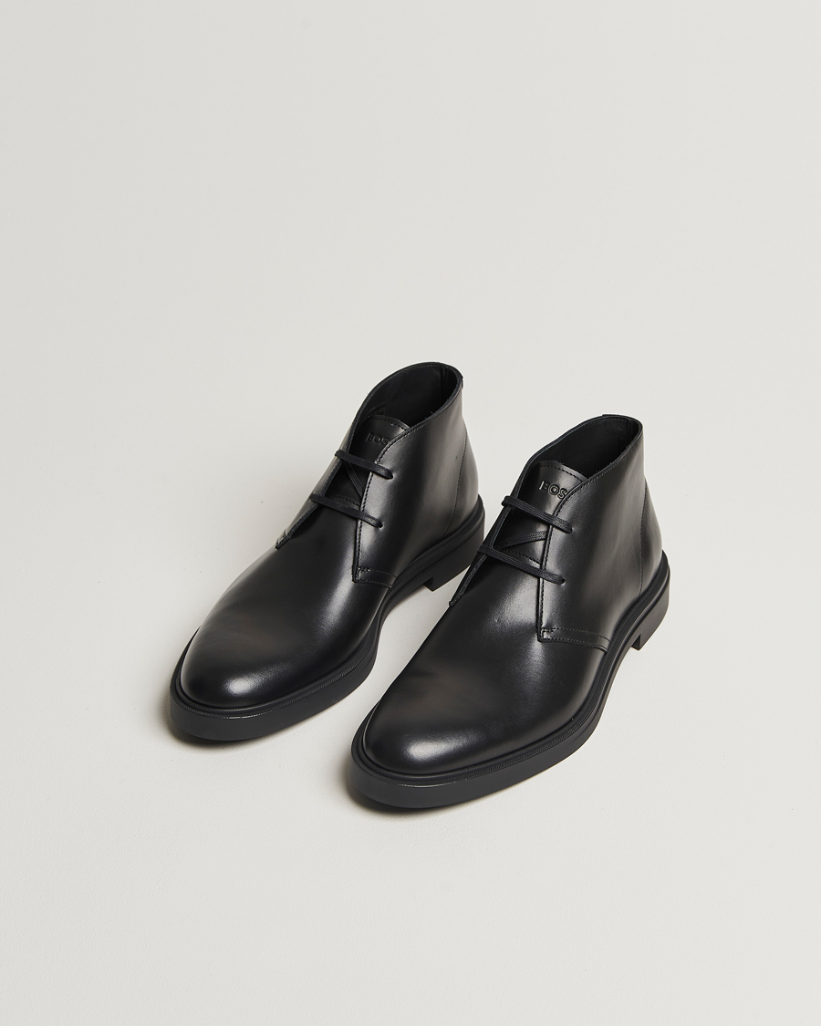 Mies |  | BOSS BLACK | Calev Leather Chukka Boot Black