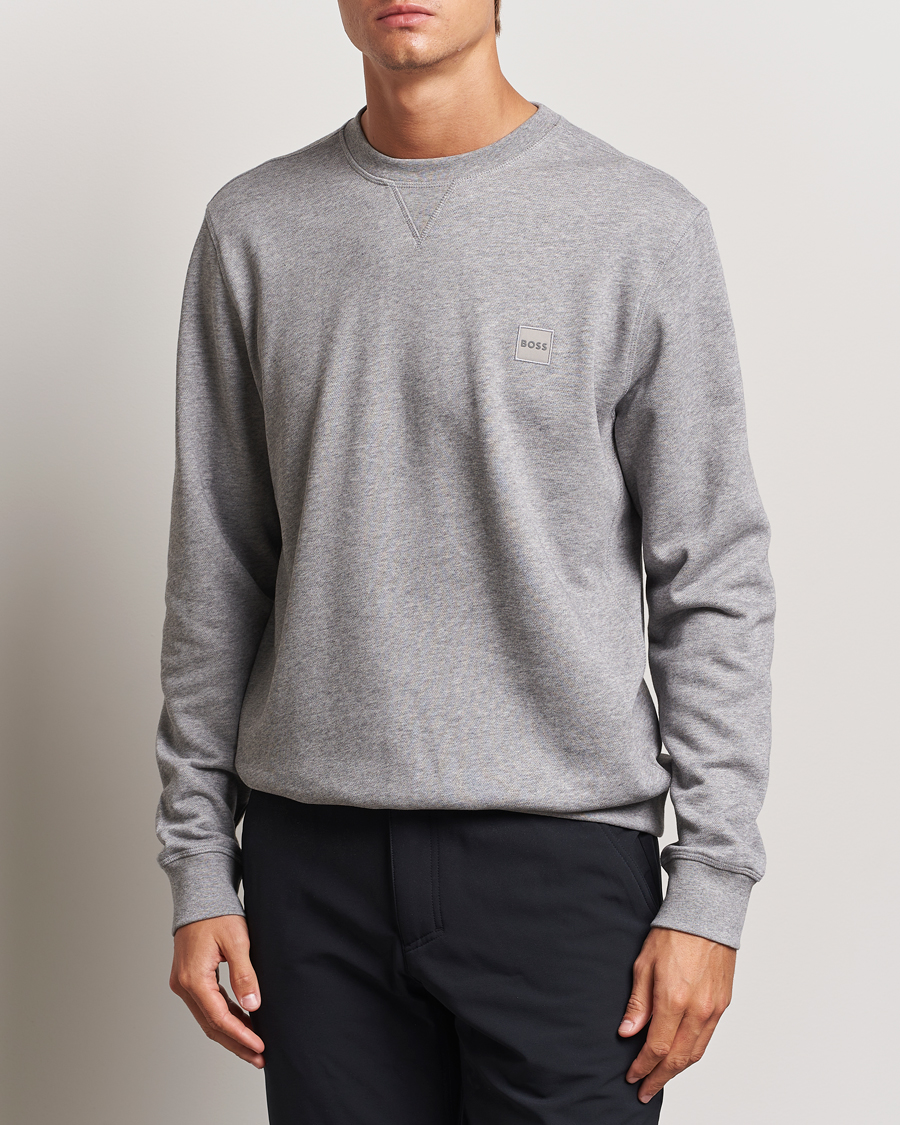 Mies |  | BOSS ORANGE | Westart Logo Sweatshirt Light Grey