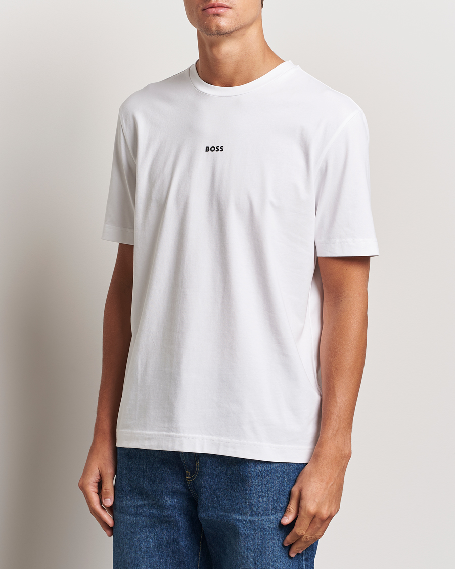 Mies |  | BOSS ORANGE | Tchup Logo Crew Neck T-Shirt White