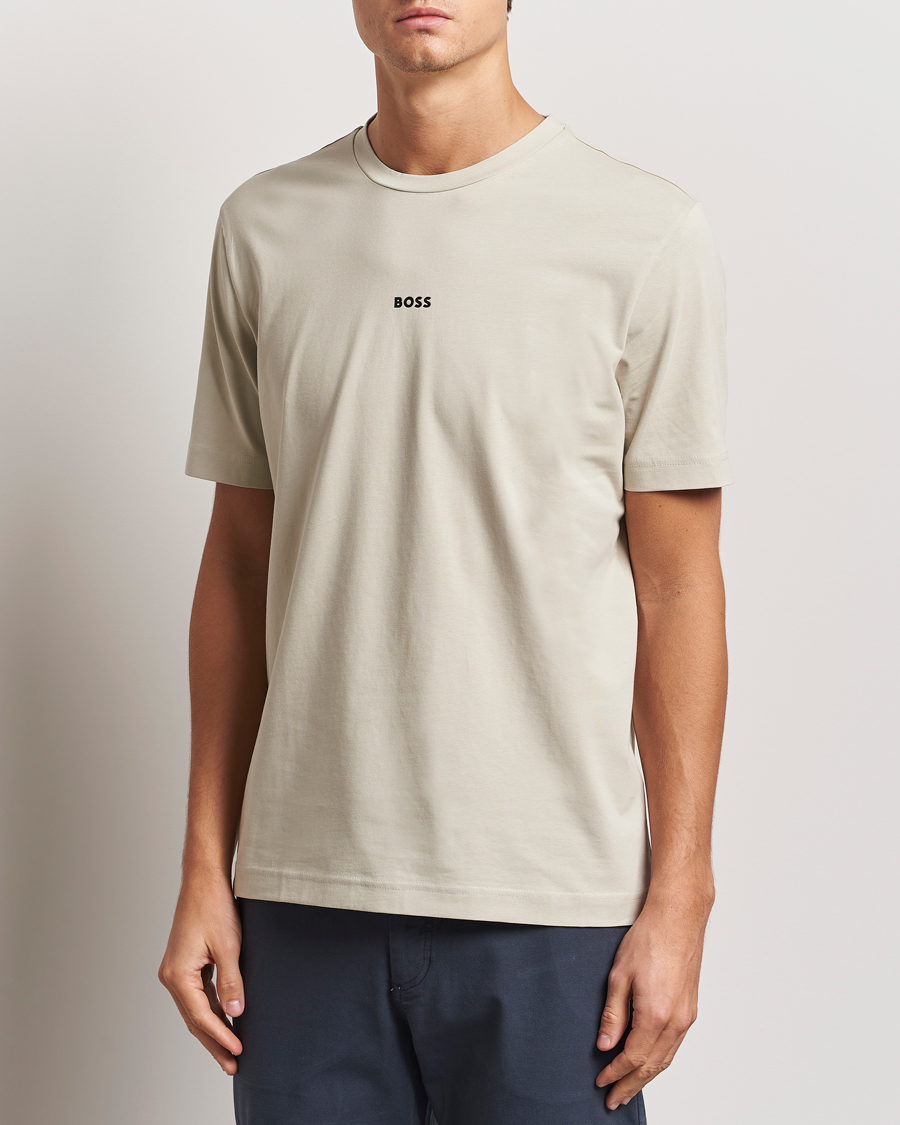 Mies |  | BOSS ORANGE | Tchup Logo Crew Neck T-Shirt Light Beige