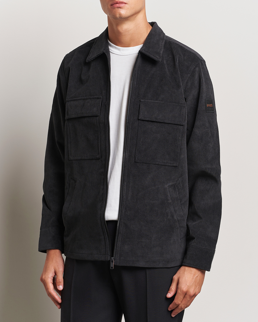 Mies |  | BOSS ORANGE | Lozzy Brushed Overshirt Black