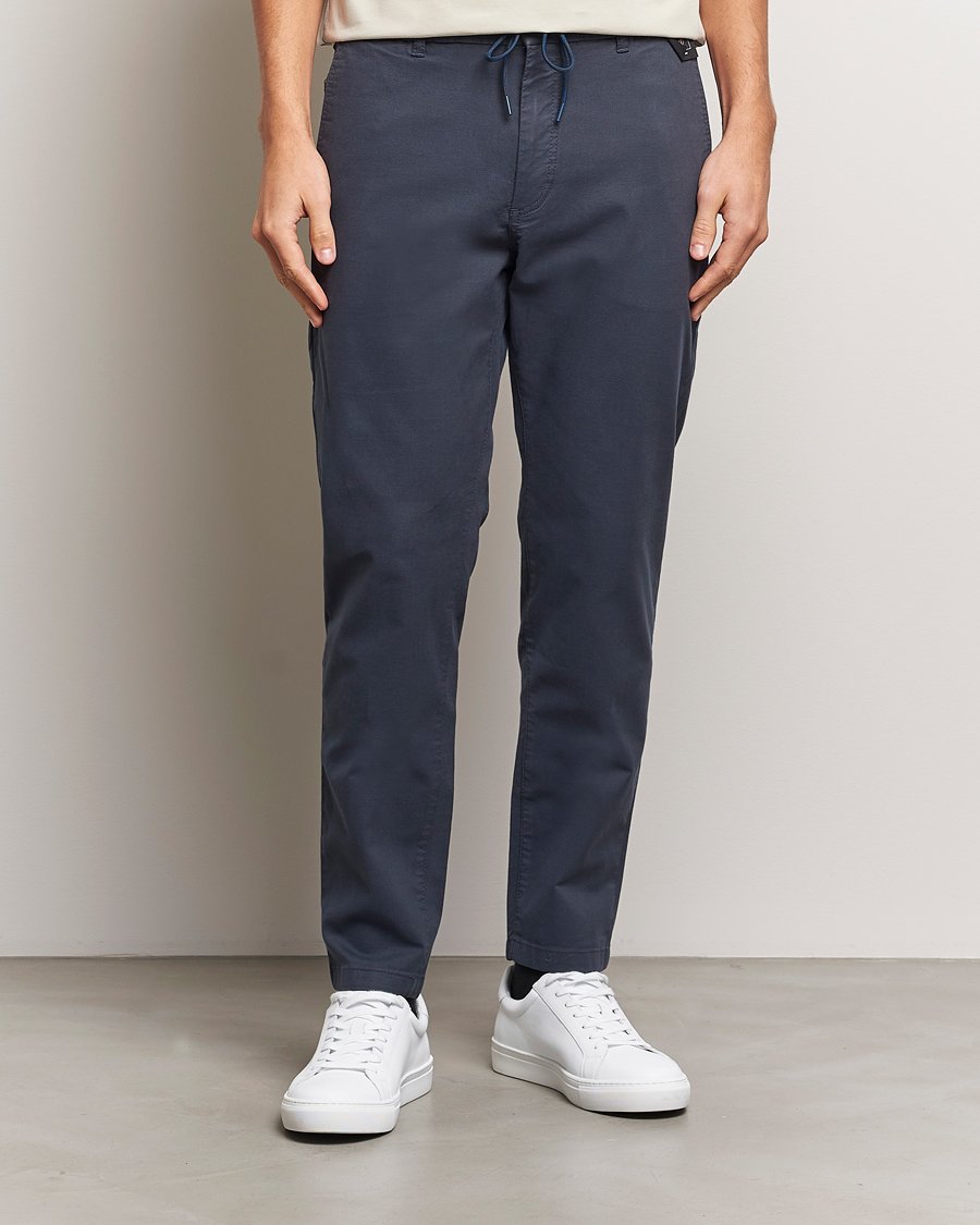 Mies |  | BOSS ORANGE | Tapered Drawstring Trousers Dark Blue