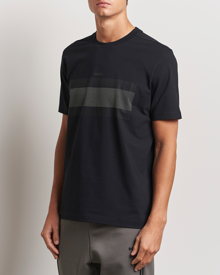 Mies |  | BOSS GREEN | Graphic Crew Neck T-Shirt Black