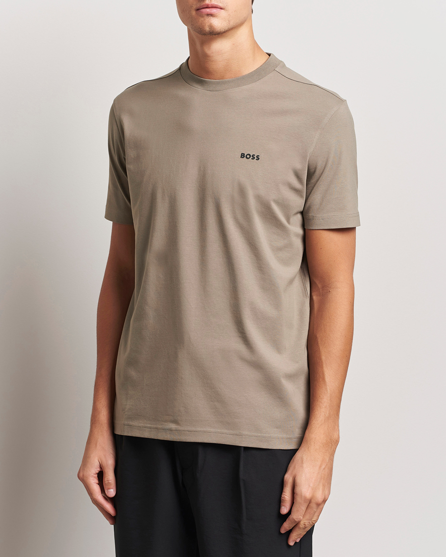 Mies |  | BOSS GREEN | Logo Crew Neck T-Shirt Light Green